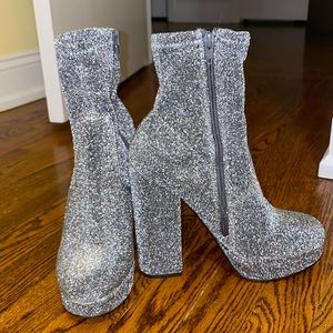 Steve Madden Stardust Platform Sock Booties